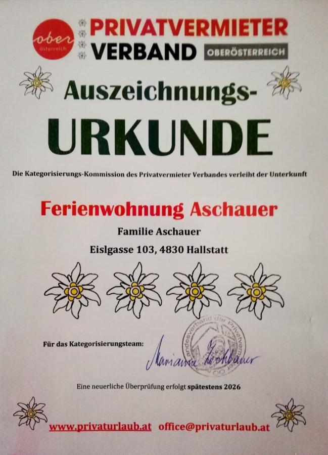 Ferienwohnung Aschauer Hallstatt Buitenkant foto